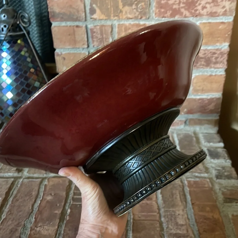 PartyLite Moroccan Spice Pedestal Bowl